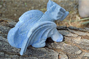 Crystal Wholesale Blue Aventurine Crystal Dragon Carving - Medium