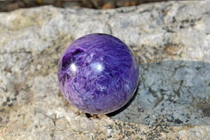 Charoite Crystal Spheres - AAA+ - The Foxes Den