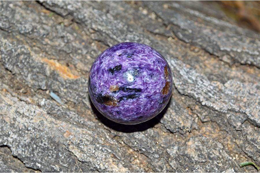 Crystal Wholesale Charoite Crystal Spheres - AAA+