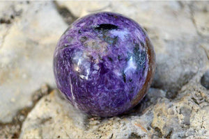 Crystal Wholesale Charoite Crystal Spheres - AAA+