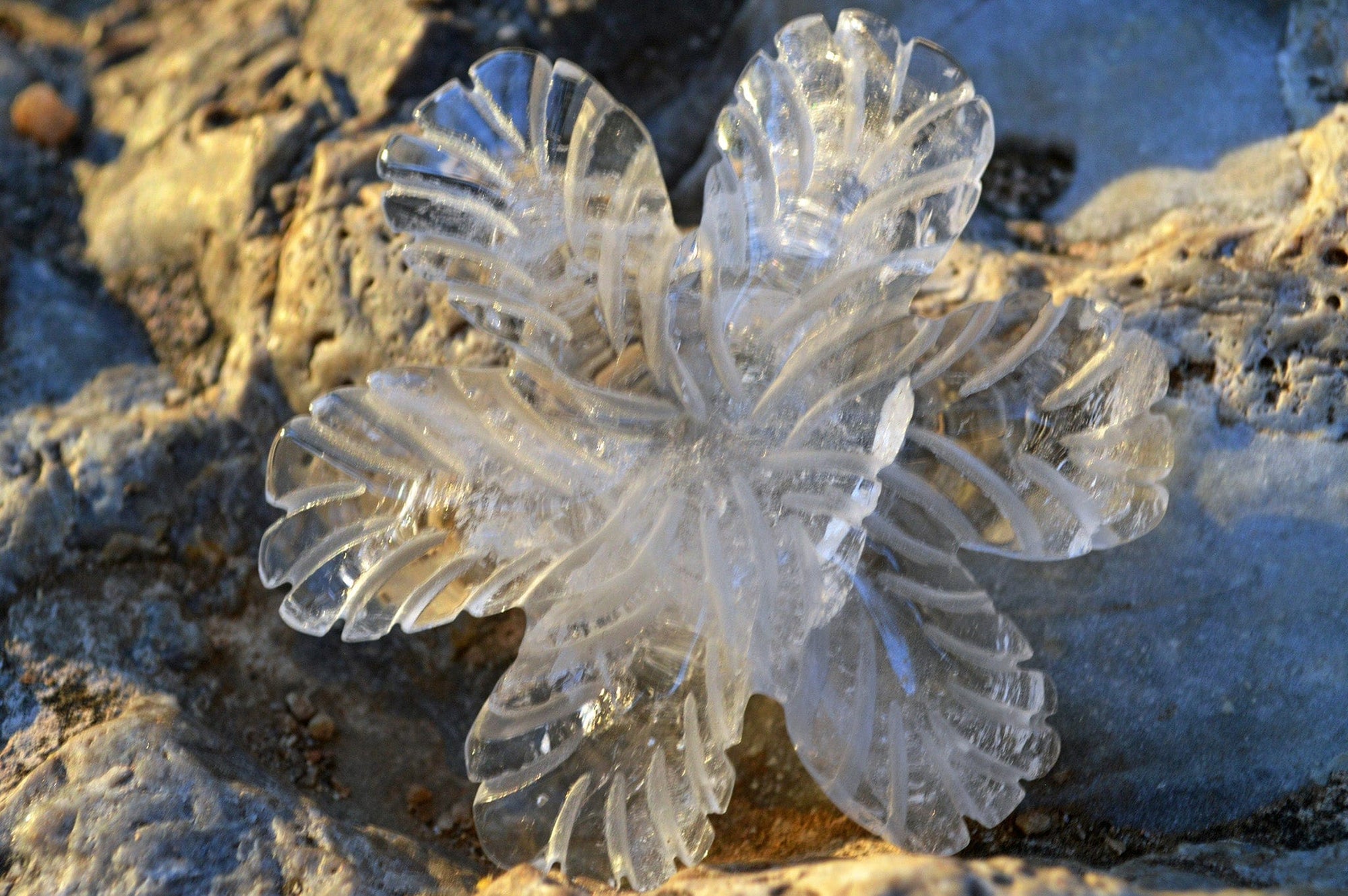 Crystal Wholesale Clear Quartz Crystal Snowflakes, with Rainbows - AAA - Small/Medium