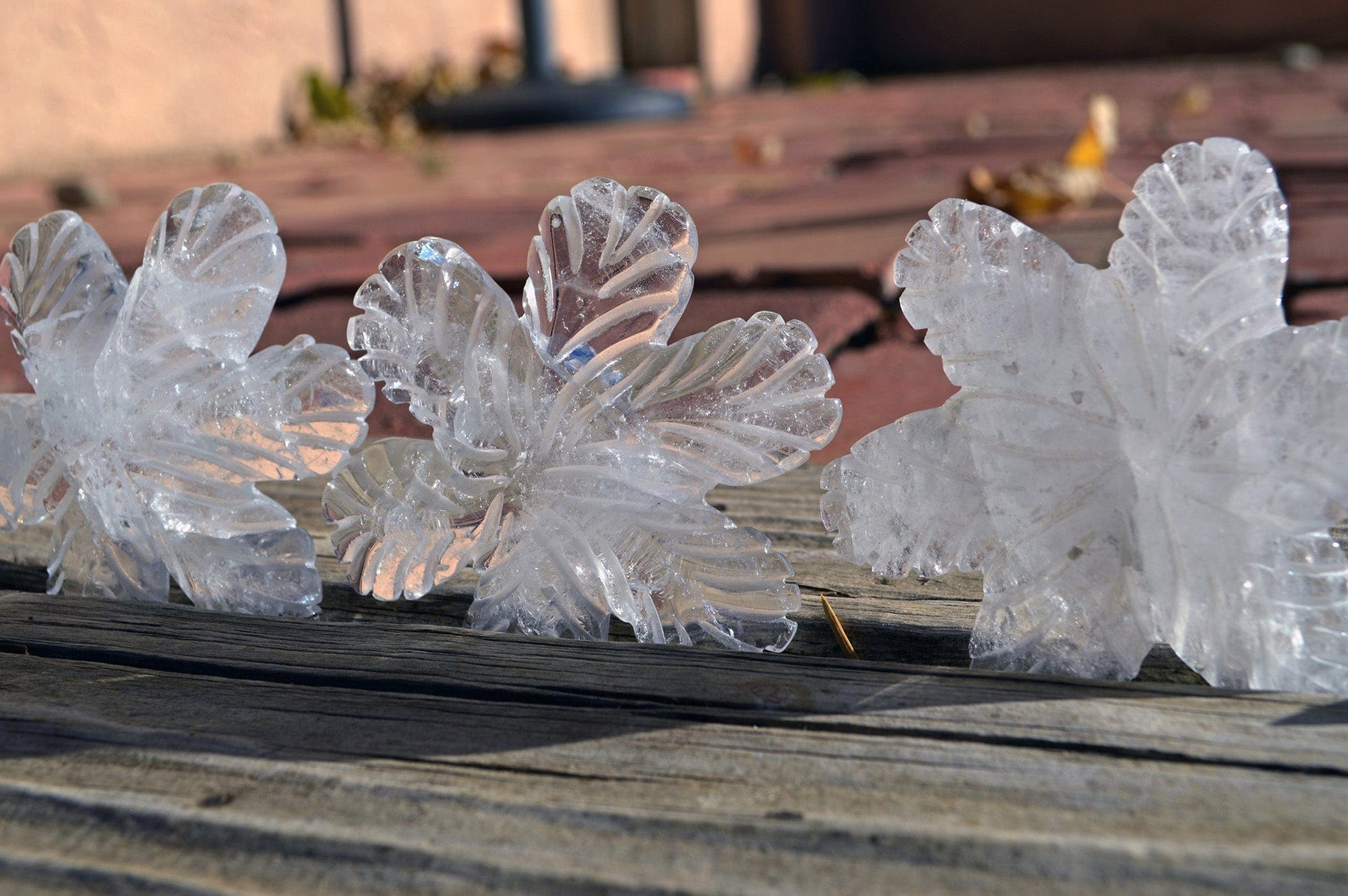 Crystal Wholesale Clear Quartz Crystal Snowflakes, with Rainbows - AAA - Small/Medium