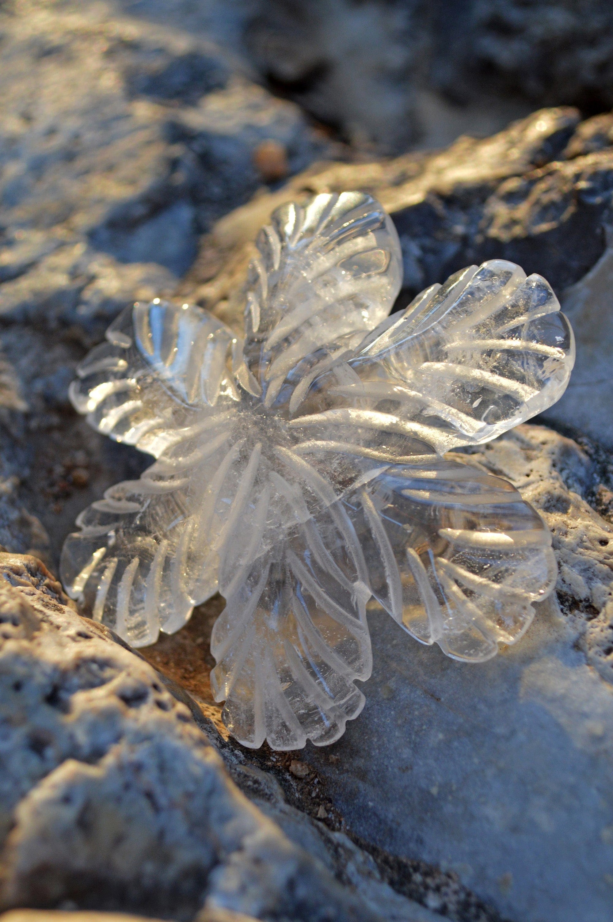 Crystal Wholesale Clear Quartz Crystal Snowflakes, with Rainbows - AAA - Small/Medium