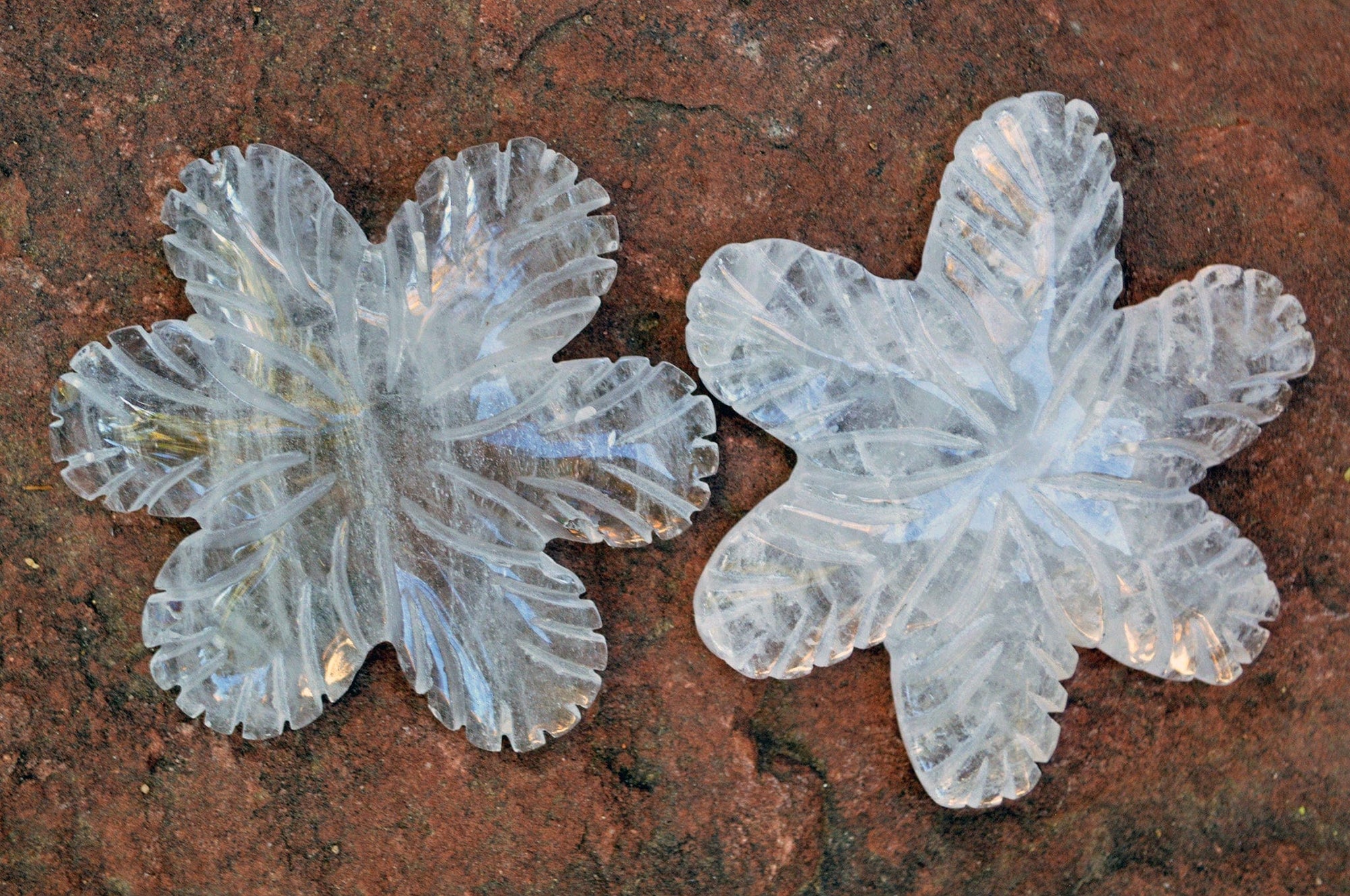 Crystal Wholesale Clear Quartz Crystal Snowflakes, with Rainbows - AAA - Small/Medium