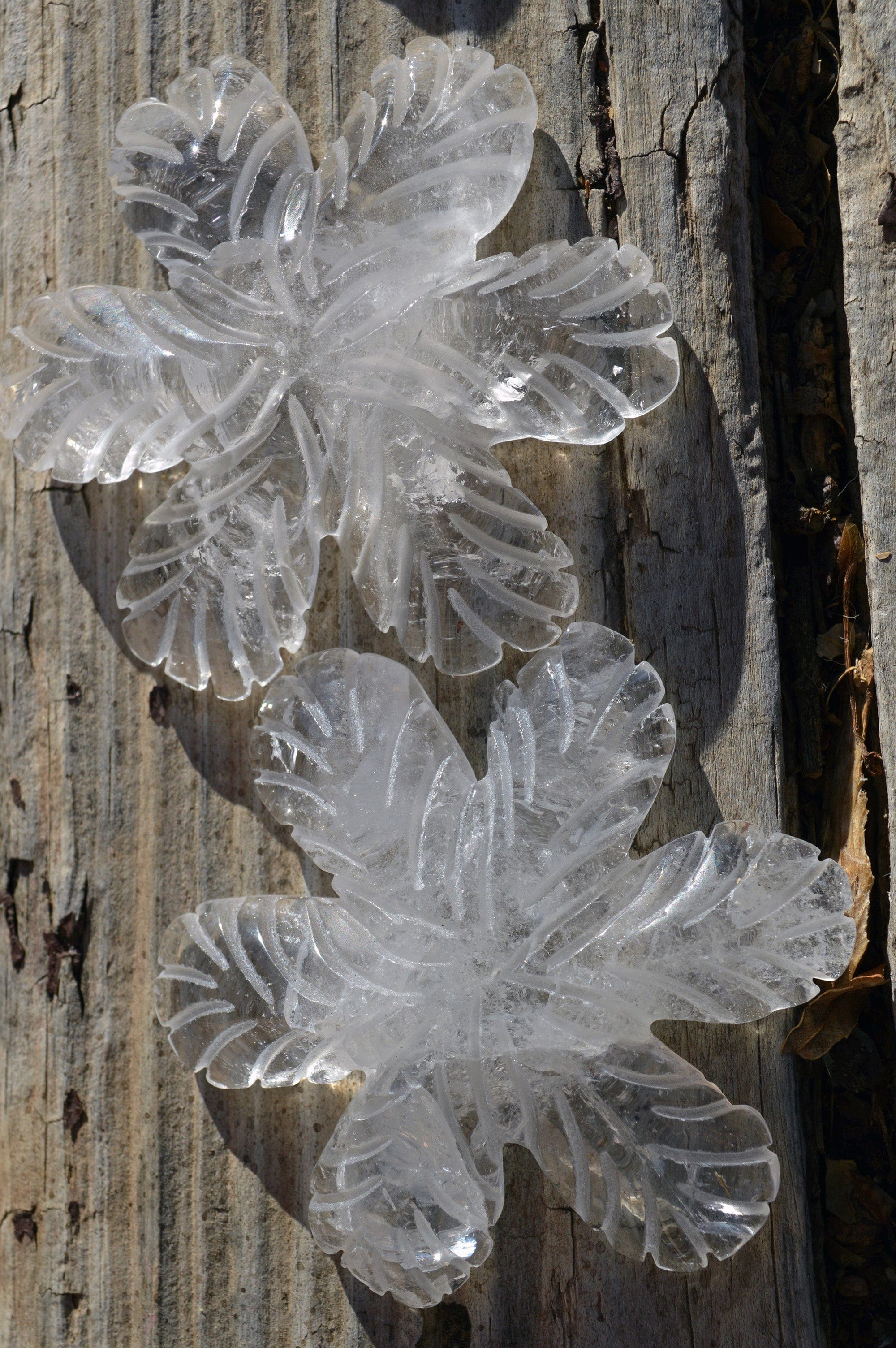 Crystal Wholesale Clear Quartz Crystal Snowflakes, with Rainbows - AAA - Small/Medium