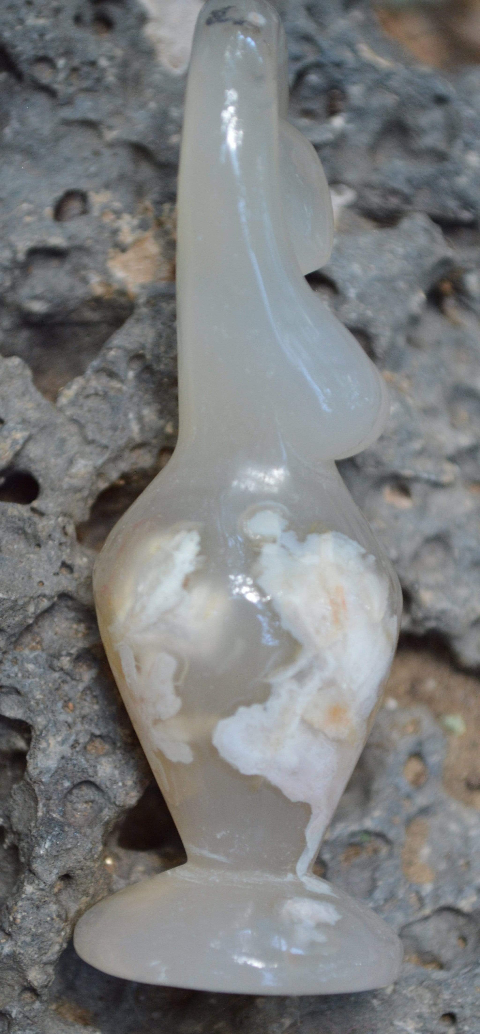 Crystal Wholesale Flower Agate Goddess Crystal Carvings - Small