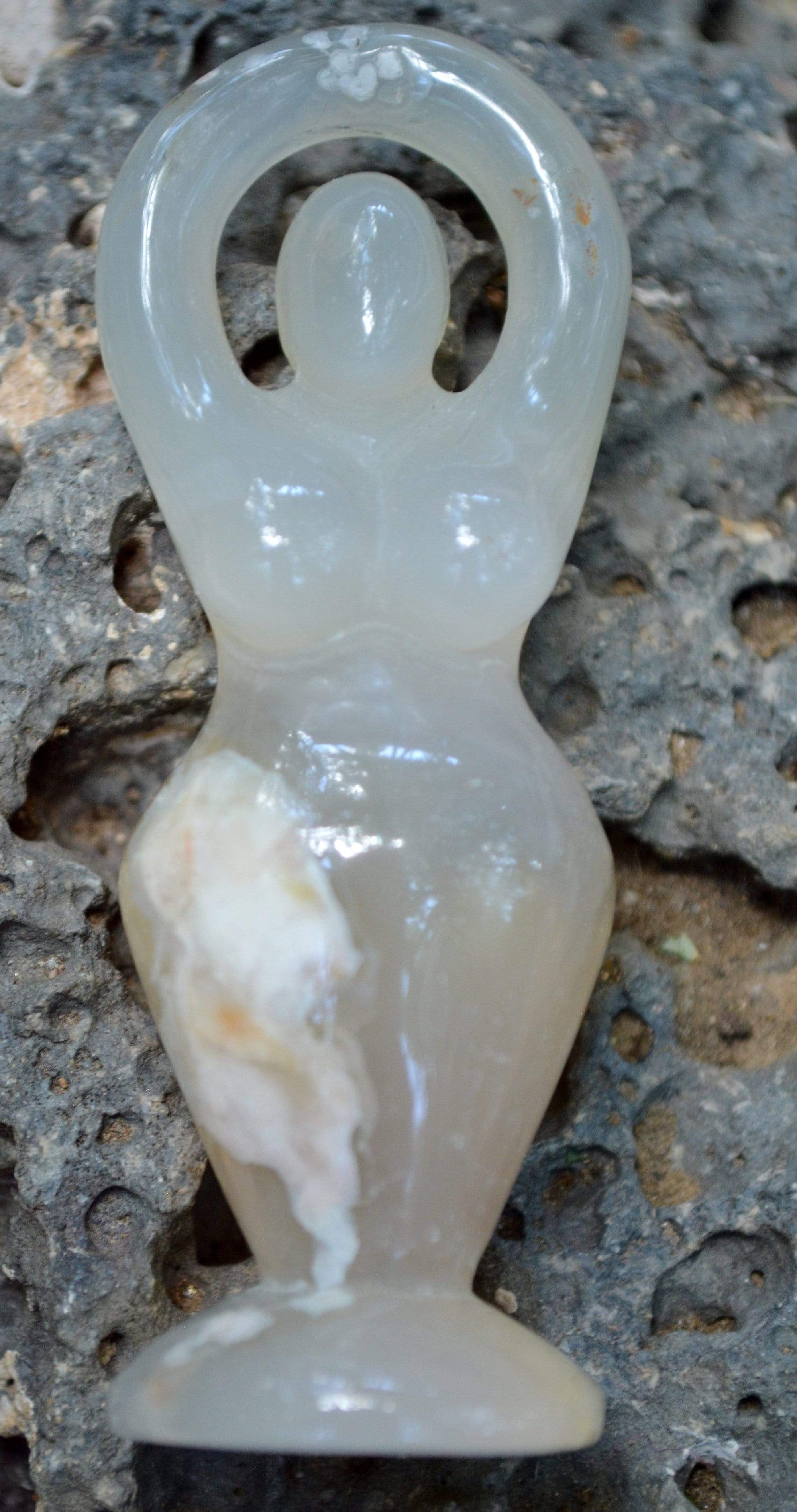 Crystal Wholesale Flower Agate Goddess Crystal Carvings - Small