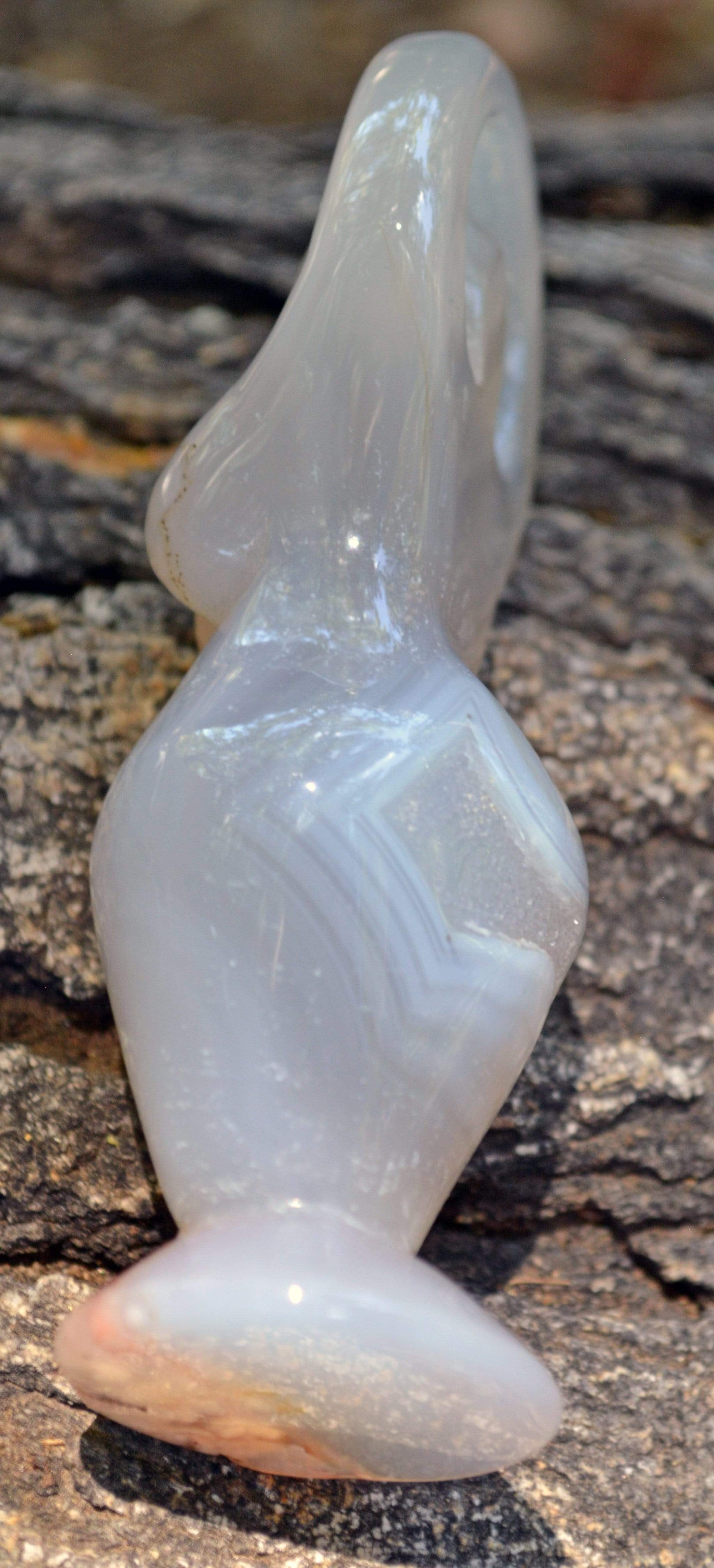 Crystal Wholesale Flower Agate Goddess Crystal Carvings - Small