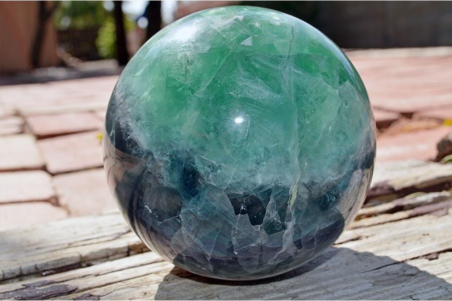 Crystal Wholesale Fluorite Crystal Sphere Carvings - Large
