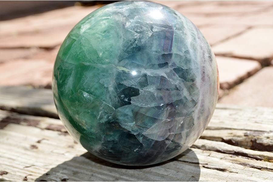 Crystal Wholesale Fluorite Crystal Sphere Carvings - Large