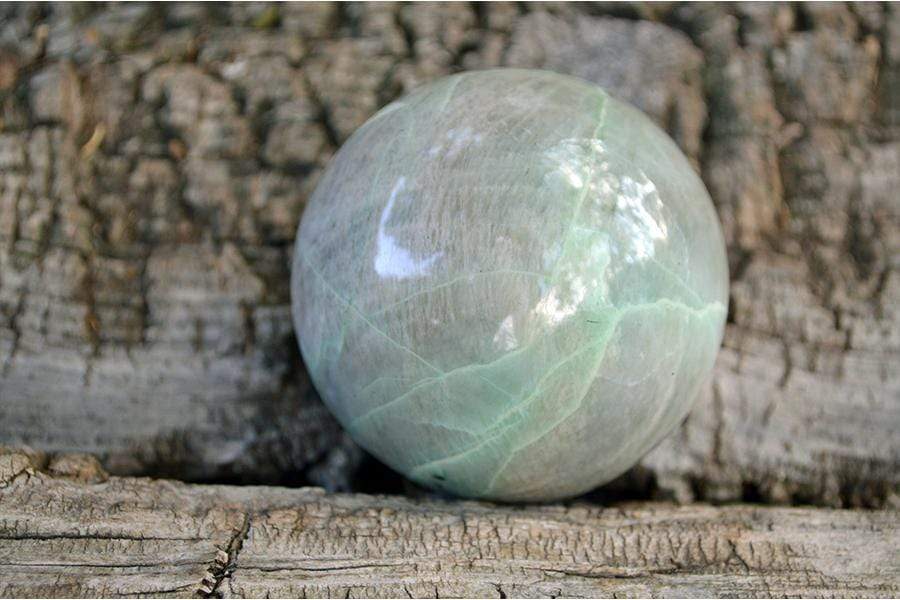 Crystal Wholesale Green Moonstone with Garnierite Crystal Sphere