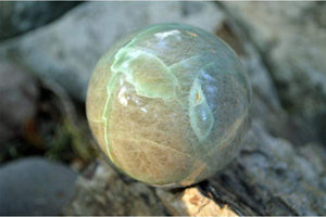 Crystal Wholesale Green Moonstone with Garnierite Crystal Sphere