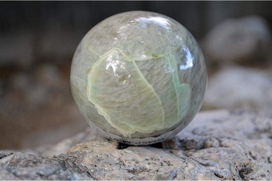 Crystal Wholesale Green Moonstone with Garnierite Crystal Sphere