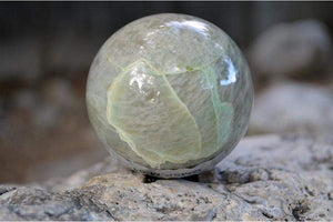 Crystal Wholesale Green Moonstone with Garnierite Crystal Sphere