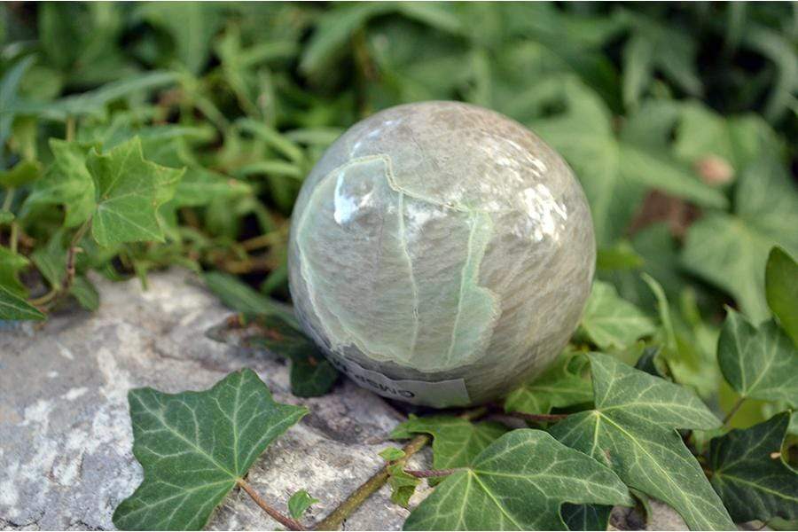Crystal Wholesale Green Moonstone with Garnierite Crystal Sphere
