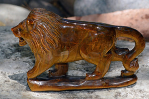 Crystal Wholesale Hand Carved Tiger Eye Lion I