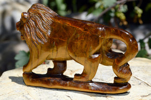 Crystal Wholesale Hand Carved Tiger Eye Lion I