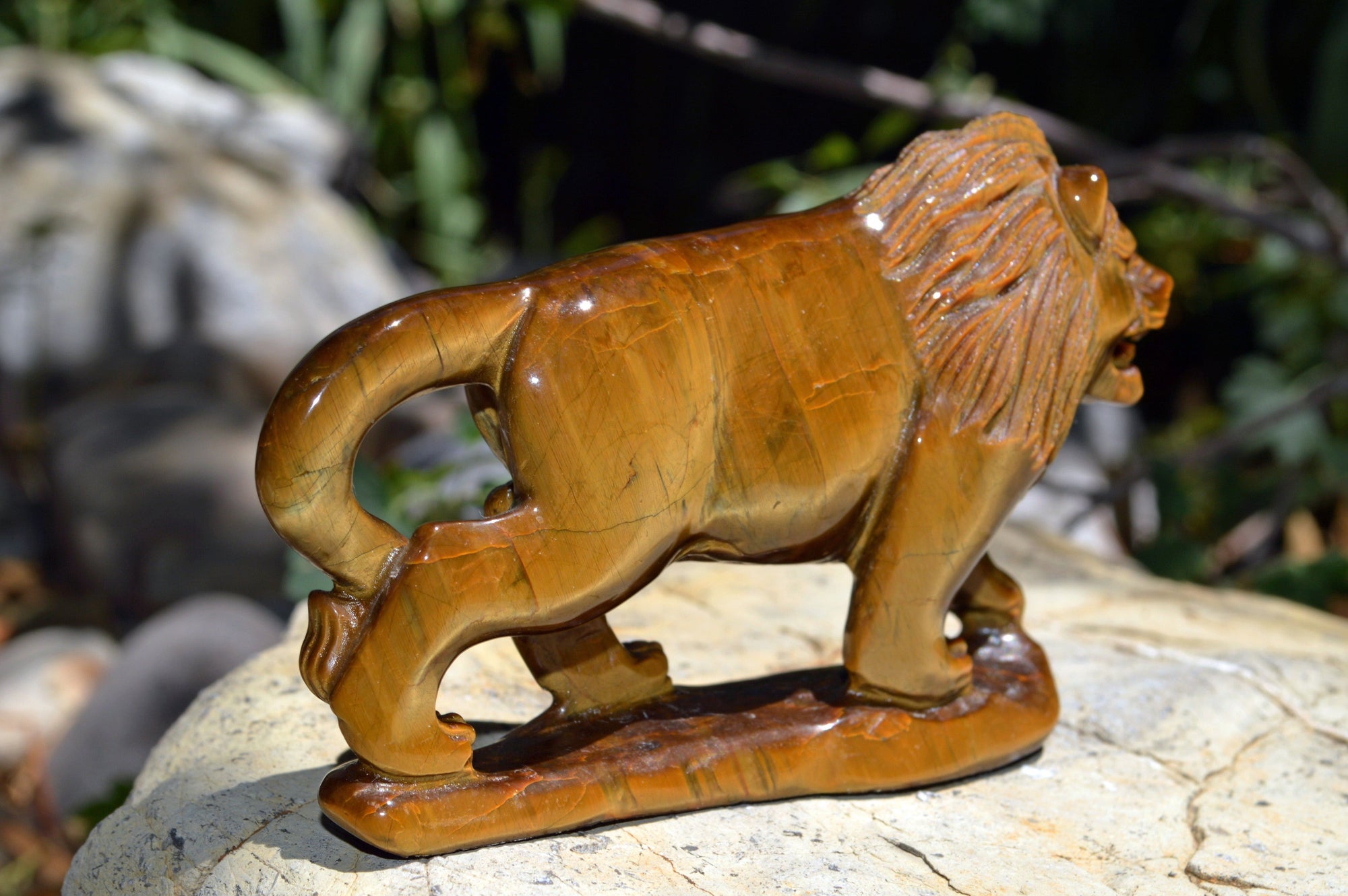 Crystal Wholesale Hand Carved Tiger Eye Lion I