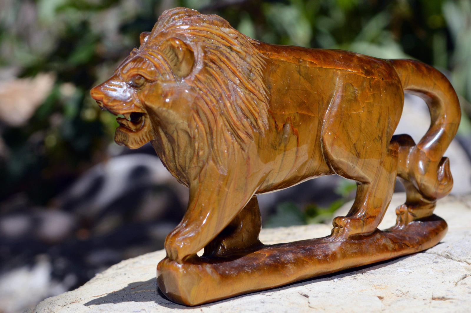 Crystal Wholesale Hand Carved Tiger Eye Lion I
