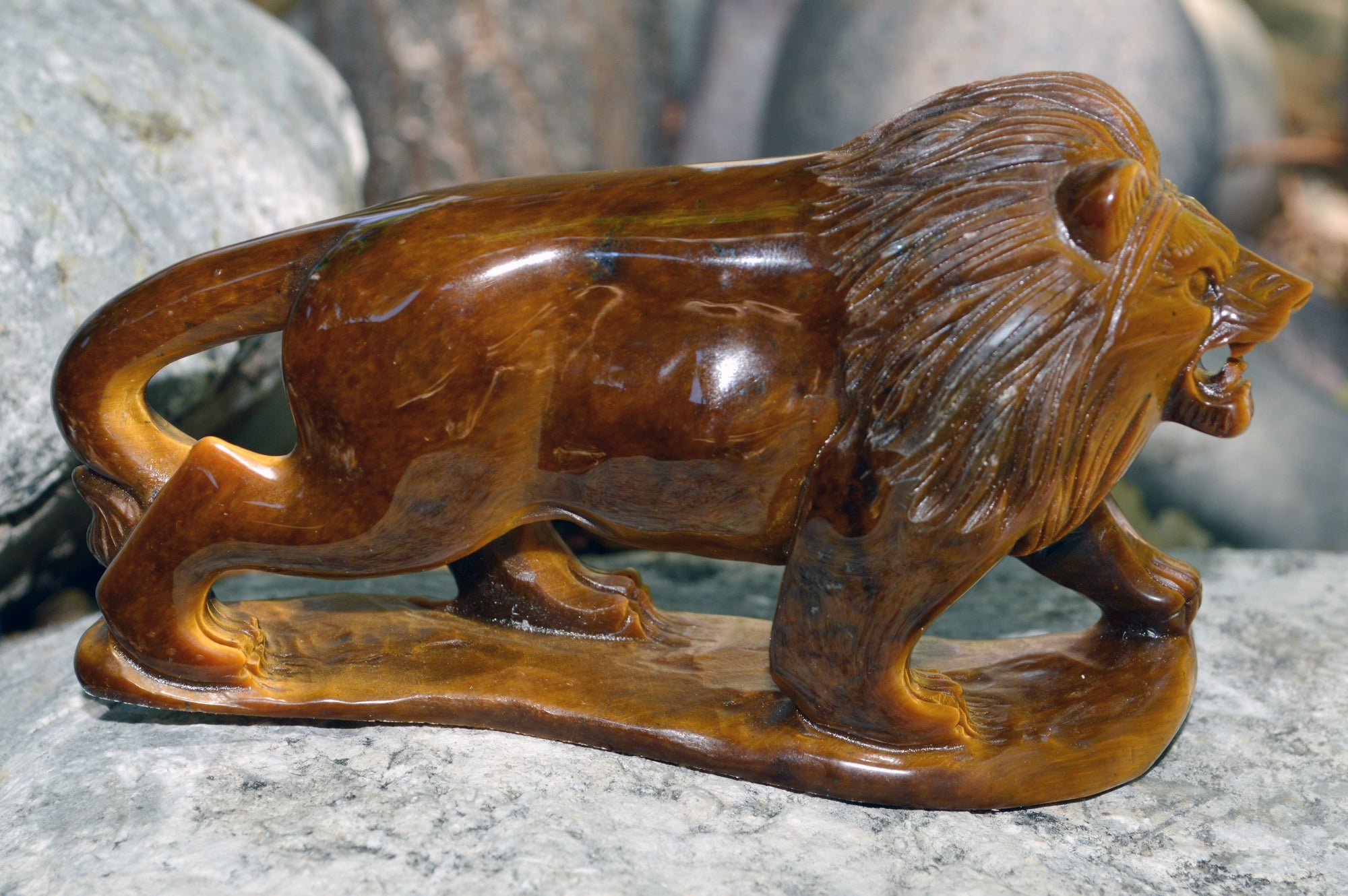 Crystal Wholesale Hand Carved Tiger Eye Lion II