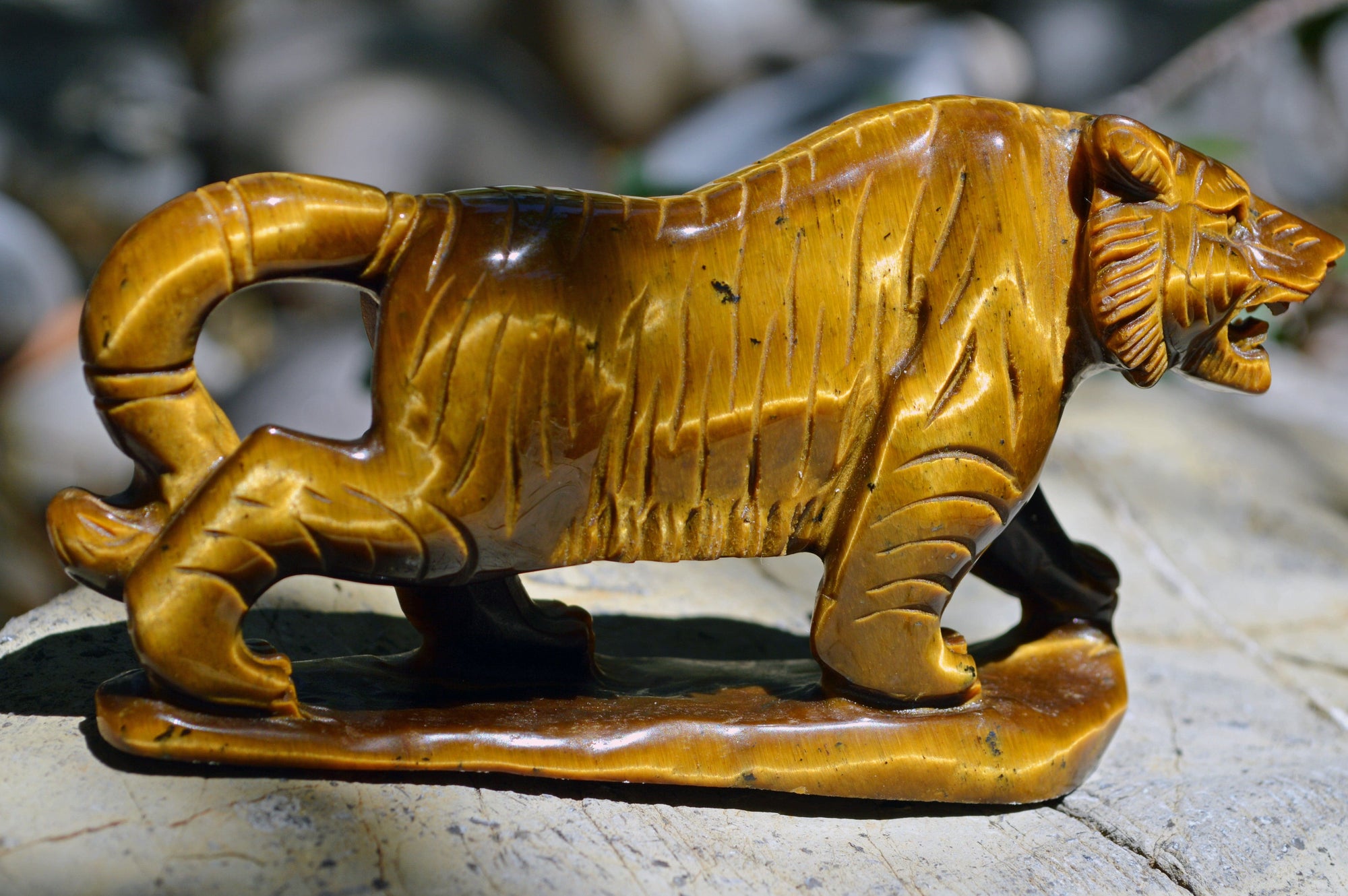Crystal Wholesale Hand Carved Tiger Eye Tigress II