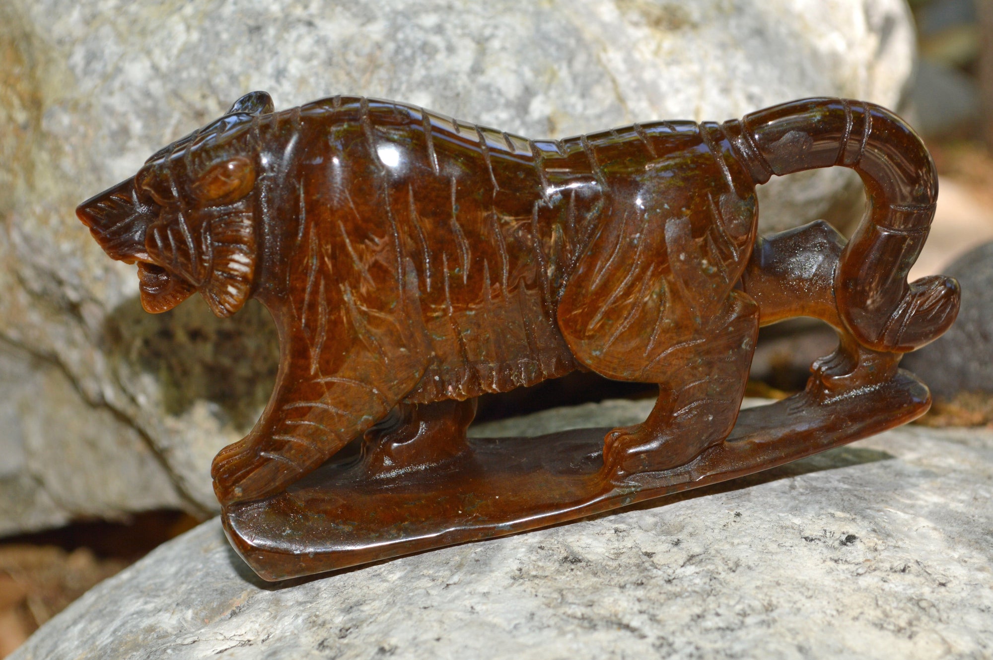 Crystal Wholesale Hand Carved Tiger Eye Tigress II