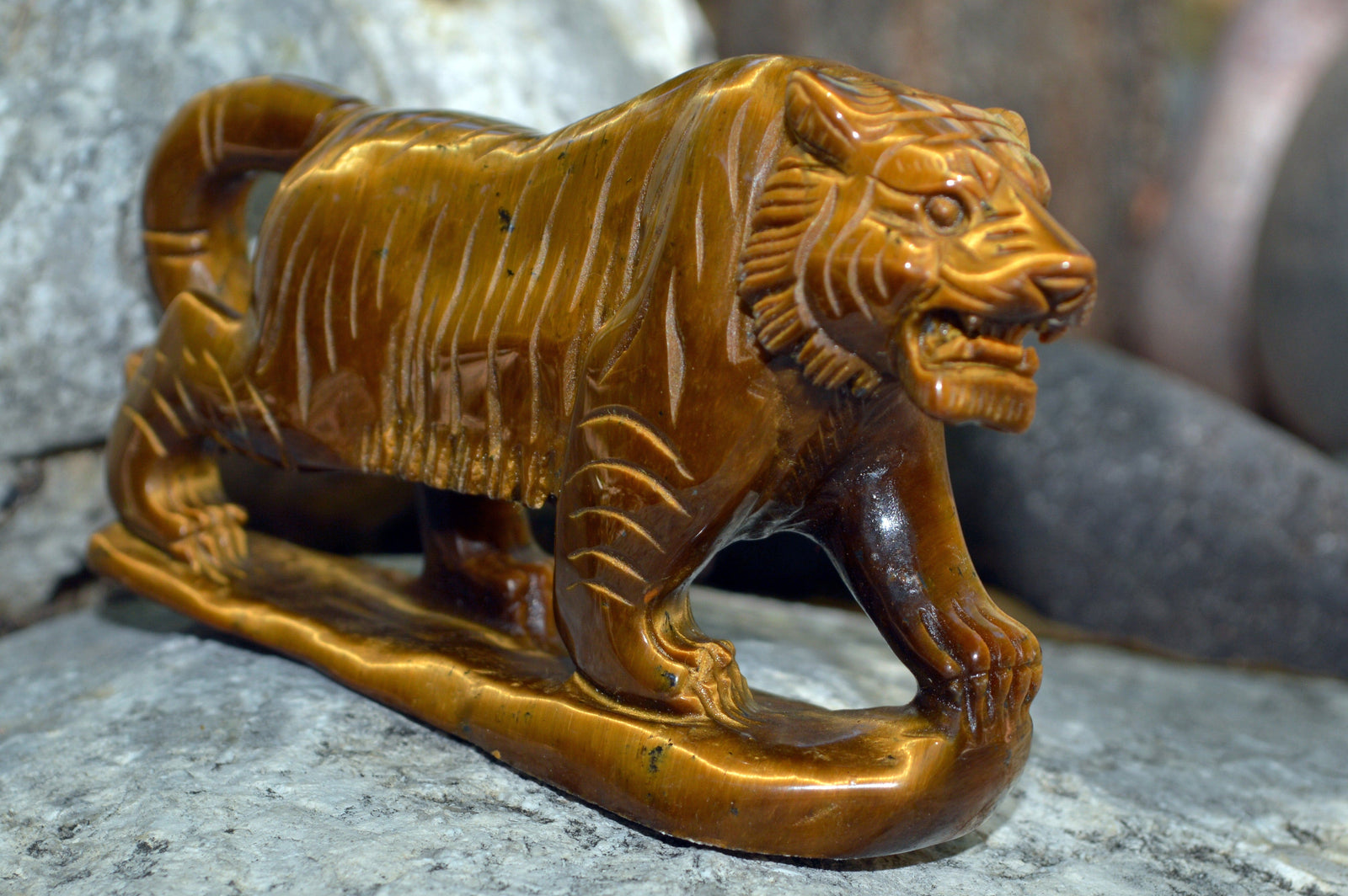 Crystal Wholesale Hand Carved Tiger Eye Tigress II