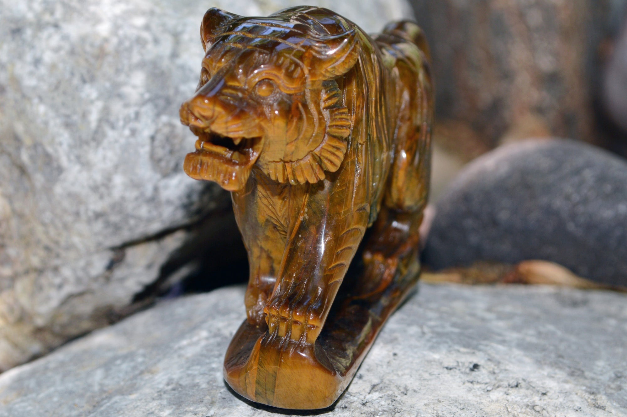 Crystal Wholesale Hand Carved Tiger Eye Tigress III