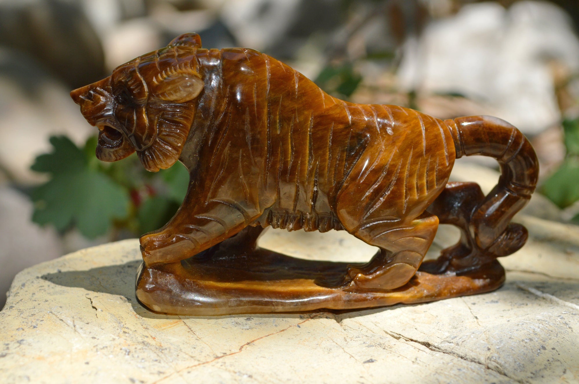 Crystal Wholesale Hand Carved Tiger Eye Tigress IV