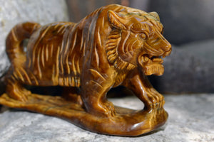Crystal Wholesale Hand Carved Tiger Eye Tigress IV