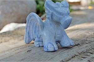Crystal Wholesale i - 10.62 oz (Largest) Blue Aventurine Crystal Dragon Carving - Medium