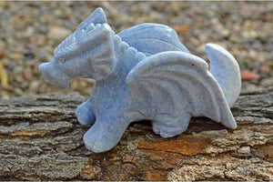 Crystal Wholesale iii - 9.74 oz Blue Aventurine Crystal Dragon Carving - Medium