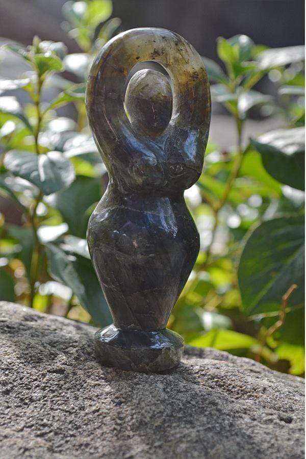Crystal Wholesale Labradorite Goddess Crystal Carvings - Small
