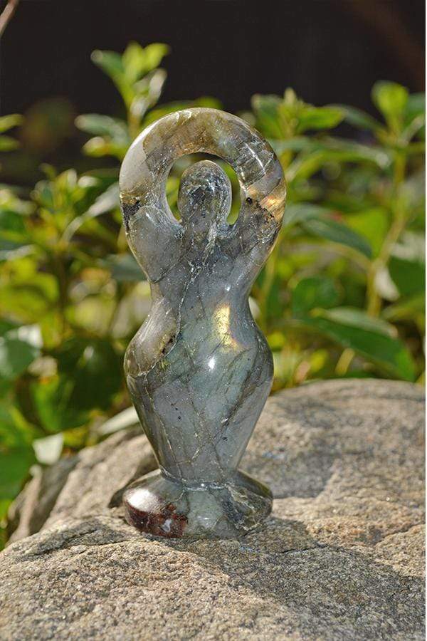 Crystal Wholesale Labradorite Goddess Crystal Carvings - Small