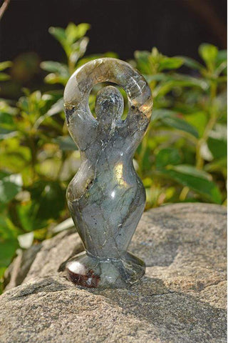 Labradorite Goddess Crystal Carvings - Small