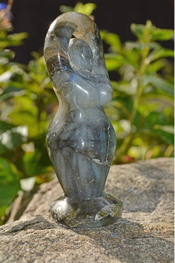 Crystal Wholesale Labradorite Goddess Crystal Carvings - Small