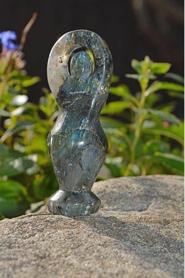 Crystal Wholesale Labradorite Goddess Crystal Carvings - Small