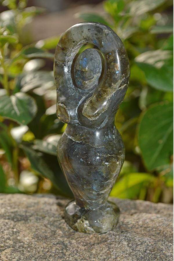 Crystal Wholesale Labradorite Goddess Crystal Carvings - Small