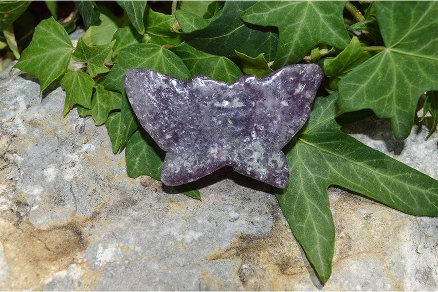 Crystal Wholesale Lepidolite Butterfly Crystal Carving - Small