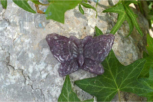 Crystal Wholesale Lepidolite Butterfly Crystal Carving - Small