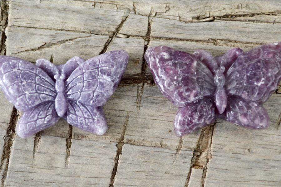 Crystal Wholesale Lepidolite Butterfly Crystal Carving - Small