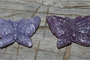 Crystal Wholesale Lepidolite Butterfly Crystal Carving - Small