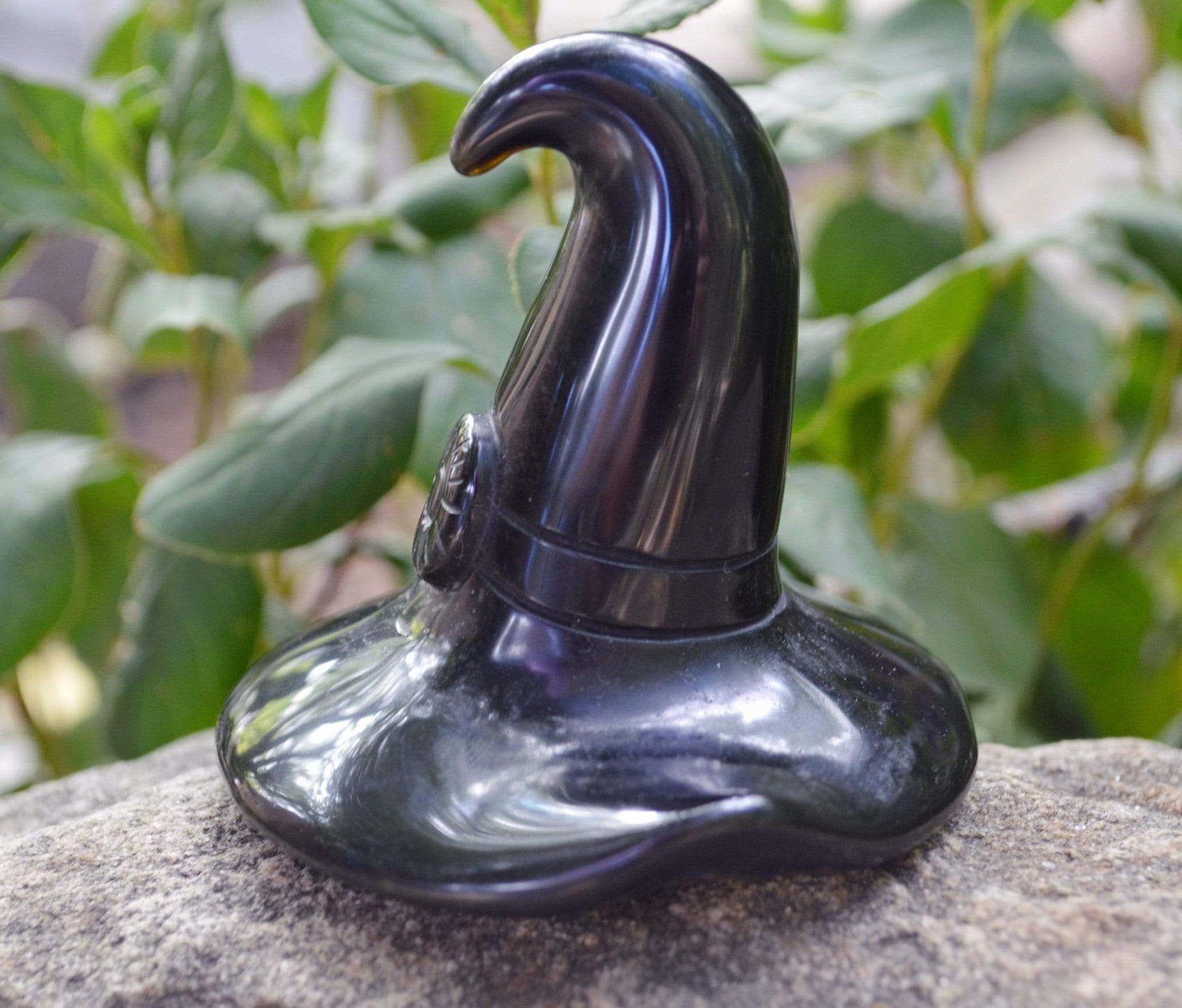 Crystal Wholesale Natural Gold(en) Sheen Obsidian Carved Crystal Witches Hat - Medium