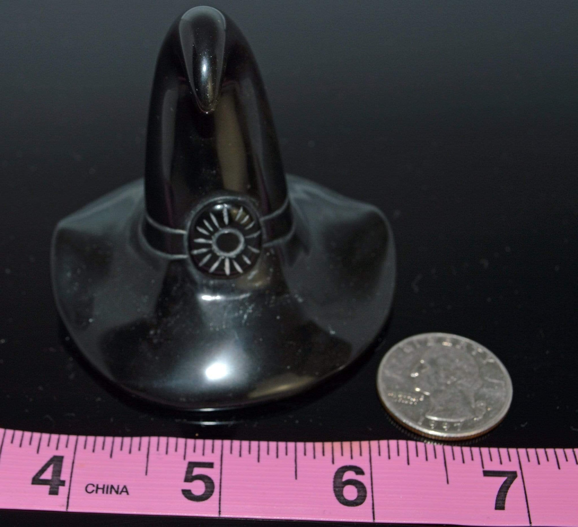 Crystal Wholesale Natural Gold(en) Sheen Obsidian Carved Crystal Witches Hat - Medium