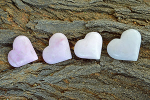 Crystal Wholesale Pink Aragonite - Carved Hearts and Spheres - Small to Medium