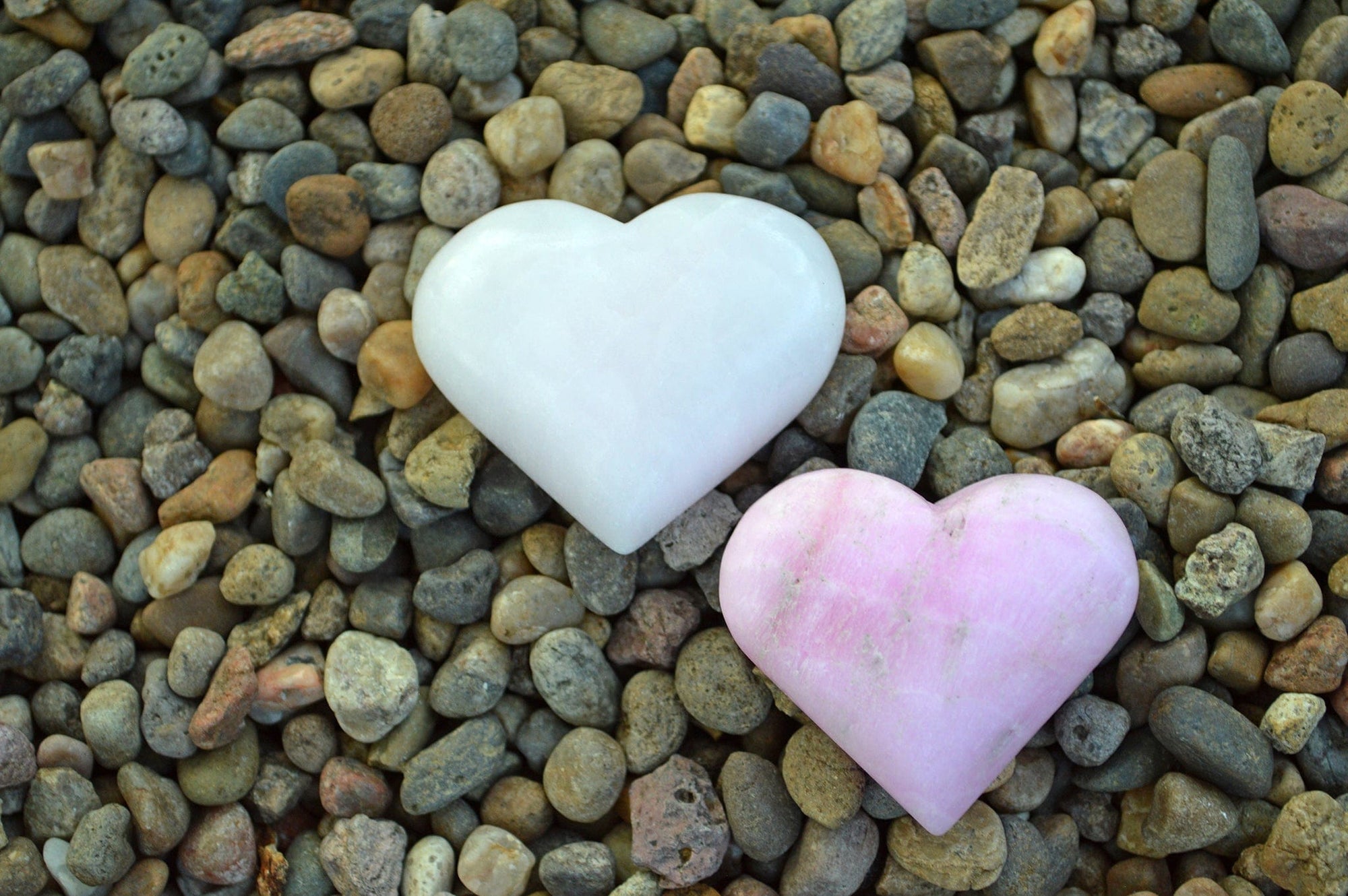 Crystal Wholesale Pink Aragonite - Carved Hearts and Spheres - Small to Medium