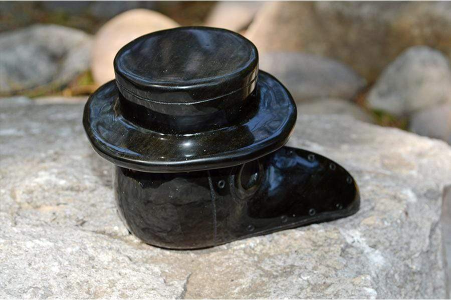 Crystal Wholesale Plague Doctor 2020 | Steampunk | Raven | Odin | Thoth |  Crystal Carving - Medium | 3 Obsidian Varieties