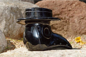 Crystal Wholesale Plague Doctor 2020 | Steampunk | Raven | Odin | Thoth |  Crystal Carving - Medium | 3 Obsidian Varieties