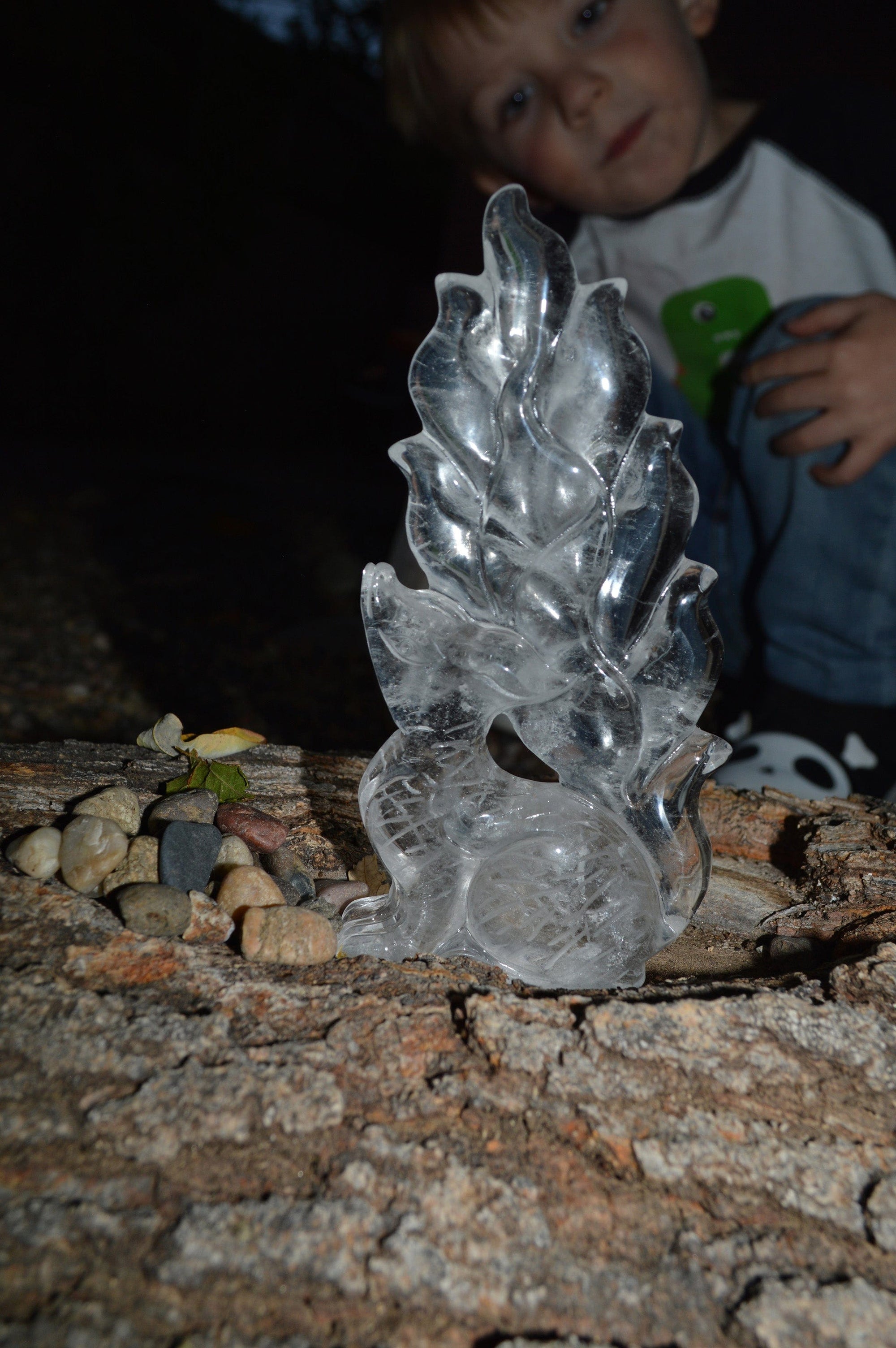 Crystal Wholesale Quartz Crystal - Fox | Nine Tails 9 Tails | Kitsune | Hand Carved | Natural Clear Quartz | Kumiho