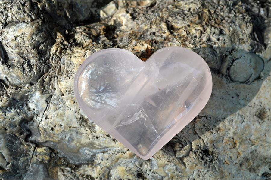 Crystal Wholesale Rose Quartz Heart Crystal Carving - Small & Medium